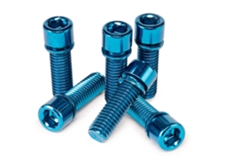 Conjunto de Parafusos Da Haste Solid 6 Unidades Prateado 8 X 25 Mmsaltbmx
