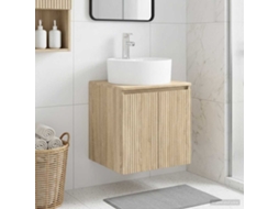 Vidaxl Vaidade Com Pia Suspensa Carvalho Sonoma 49,5 X 44,5 X 65 Cm