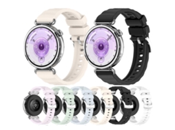 Pulseira De Silicone Texturizada Com Efeito Ondulado E Botão De Liberação Rápida, 18 Mm