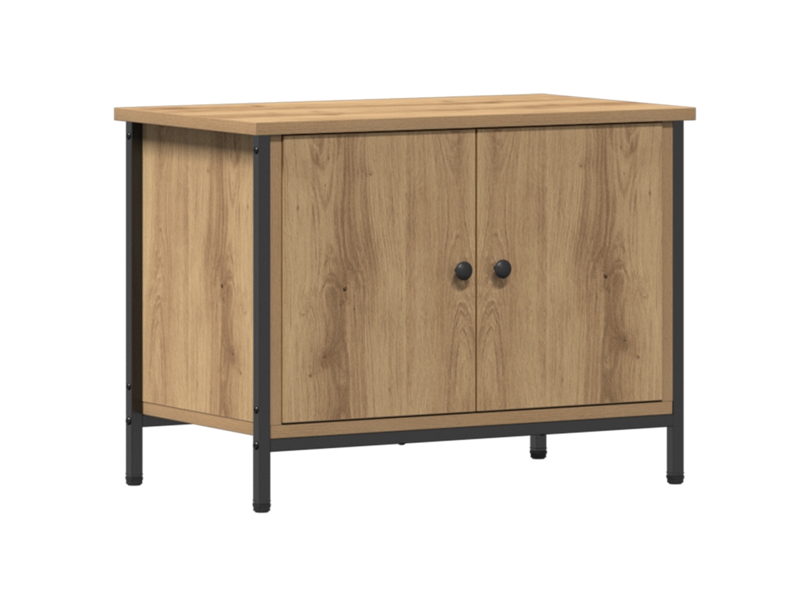 Conjunto 1 Gabinete Para Tv Vidaxl Castanho Derivados De Madeira (60 X 35 X 45 Cm)