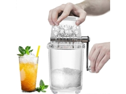 Triturador De Gelo Manual Rotativo Para Coquetéis, Raspadinhas E Smoothies. Ideal Para Uso Doméstico. Capacidade De 1,25l E Acabamento Cromado.