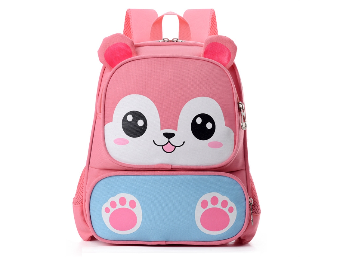 Mochila Eifson Animal 3d Para Pré-escolar, 25x10x32cm - Rosa Escuro