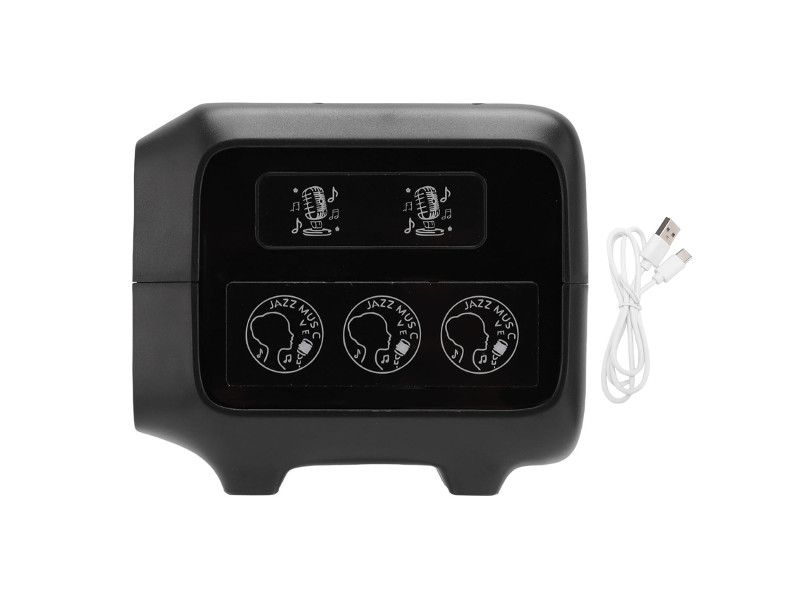 Altifalante Bluetooth LAXISCREED 15w Carregador Sem Fio Relógio Alarme
