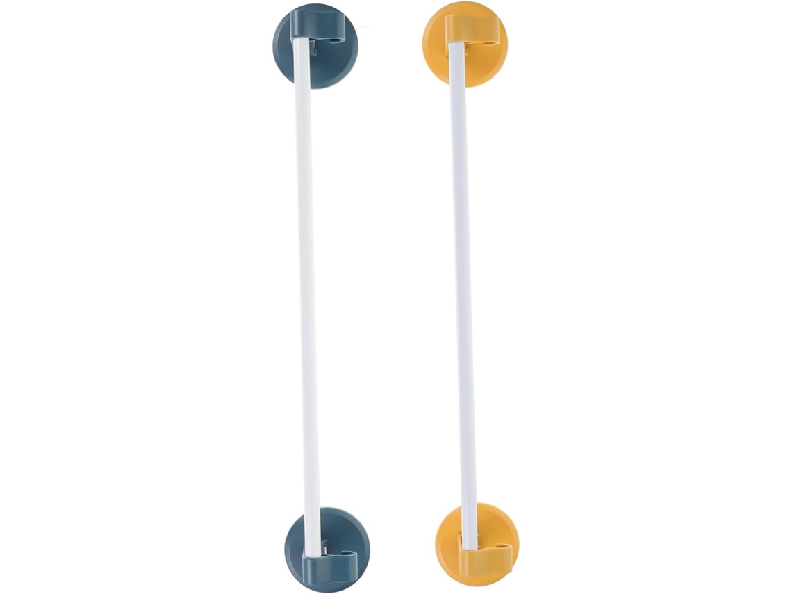 Suporte Adesivo Moderno Para Toalhas, Em Duas Peças, Para Banheiro E Cozinha - Fácil Instalação Sem Furos.
