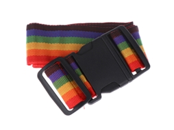 Alça Transversal Para Bagagem, 180 Cm, Ajustável, Com Fivela Para Viagem, Multicolorida