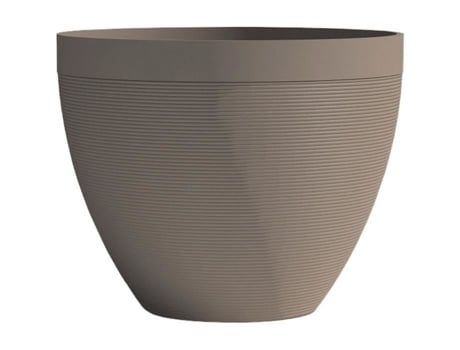 Vaso - GARDEN ID - Green Care Impact Taupe - 50 x 41 cm - 10 anos de garantia - 100 reciclado - resistente a UV/gel