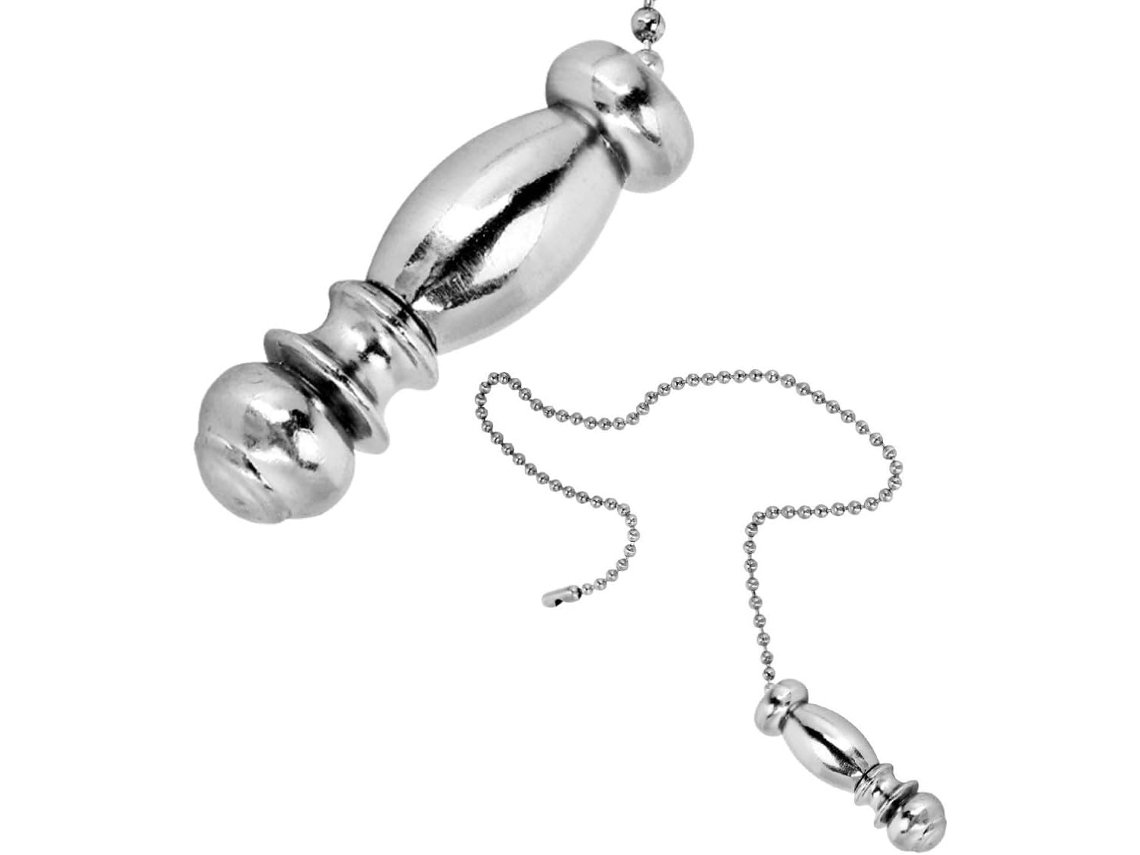 Corrente De Bolinhas Com Interruptor Metal Prateado, Compatível