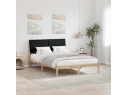 Vidaxl Estrutura Da Cama Com Cabeceira Castanho E Preto 160 X 200 Cm