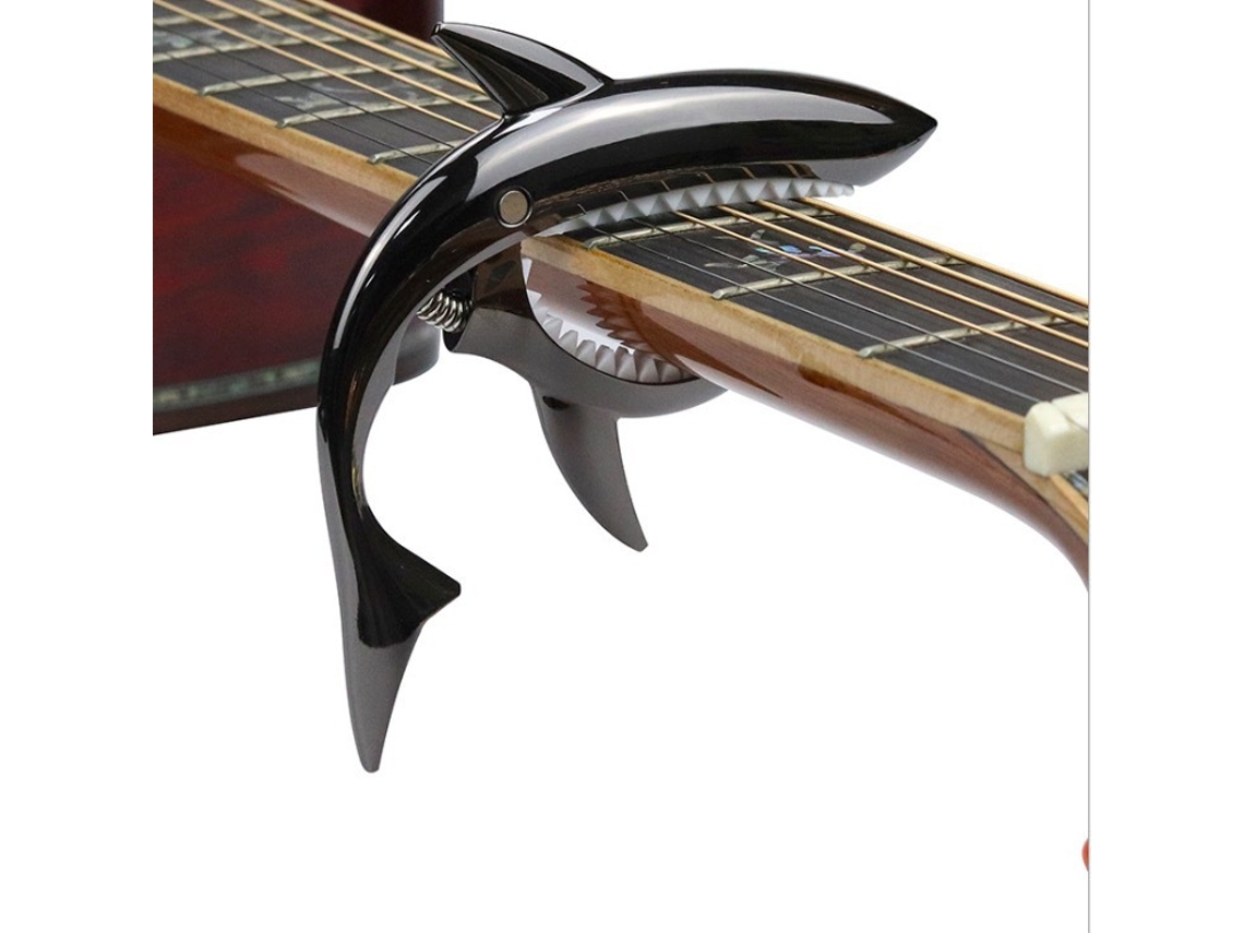 Braçadeira De Guitarra Em Liga De Zinco, Estrutura De Guitarra Em Formato De Tubarão, Usada Para Guitarra Acústica. Aquaforge