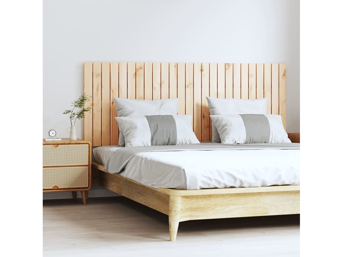 Cabecero de pared 159,5x3x60 cm Madera maciza de pino