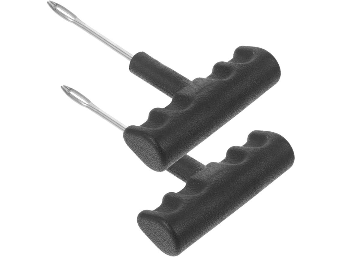 Kit De Ferramentas Para Reparo De Furos Em Pneus Sem Câmara De Alta Resistência, Composto Por 2 Peças.