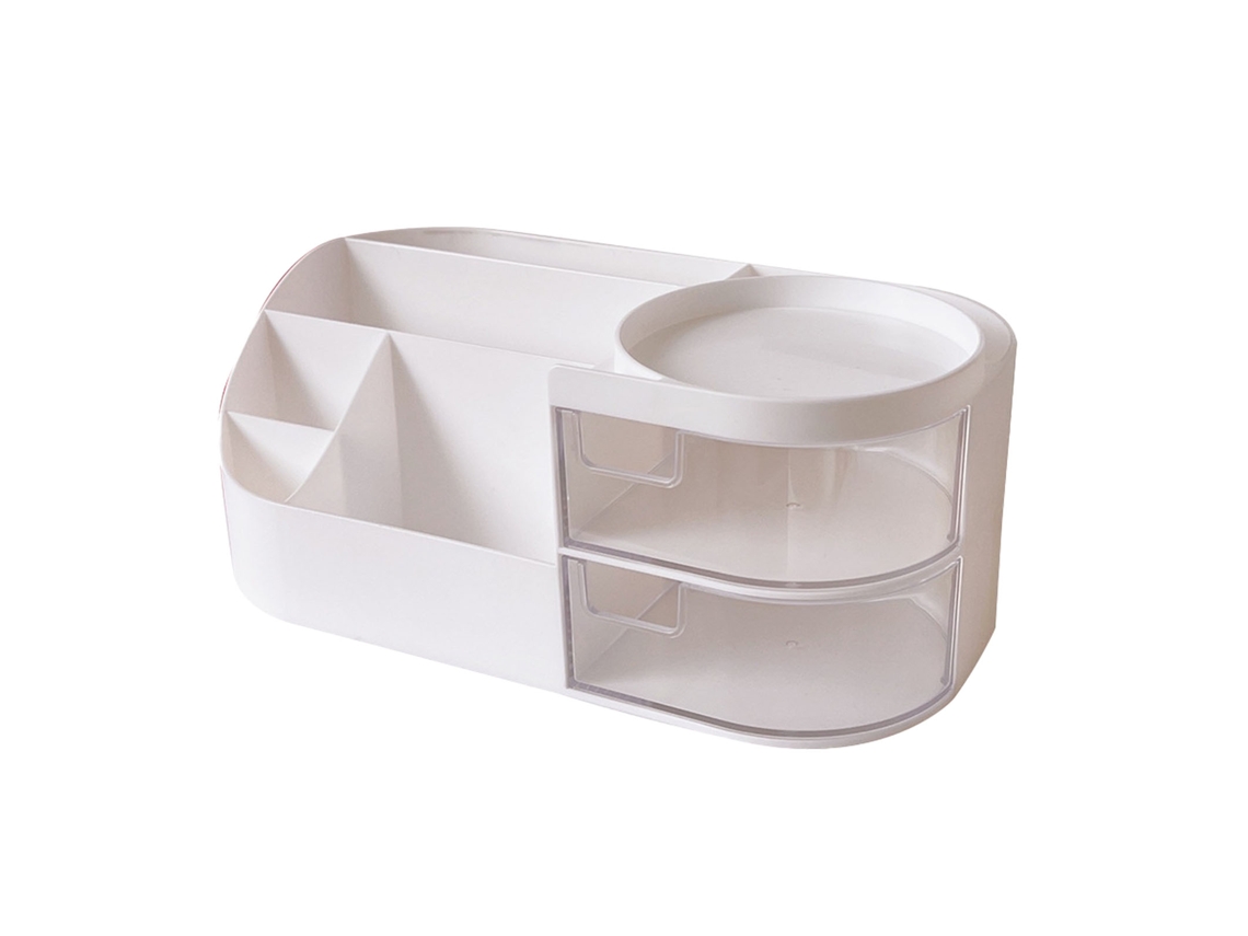 Organizador de canetas com 2 gavetas branco S/MARCA