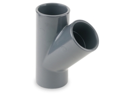 Tê 45º PVC Pressão Encolar 50 HIDROTEN