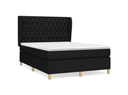 Box Spring Bed, Box Spring Beds Vidaxl Preto Tecido (140 X 200 Cm)