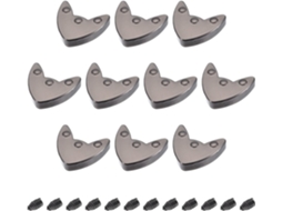 Conjunto de 12 Travas Zíper Metal com Parafusos, 19 Mm , Presilha Cabeça Sextavada para CHABERLU (0,75")