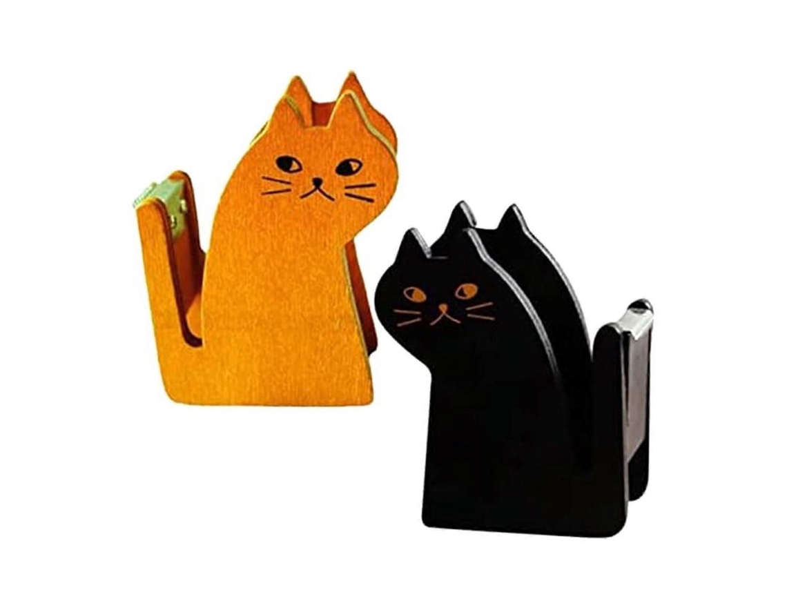 2 Unidades De Porta-fita Adesiva Com Formato De Gato, Fita Adesiva Para Embalagem, Dispensador De Fita Adesiva Para Cílios Postiços, Dispensador