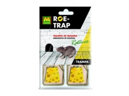 Ratoeira Masso de Madeira para Ratos 2 Unidades