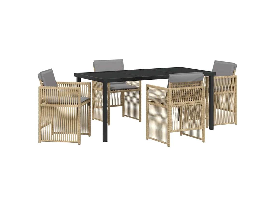 Conjunto de Móveis de Jardim 3 Pcs HARLANV1