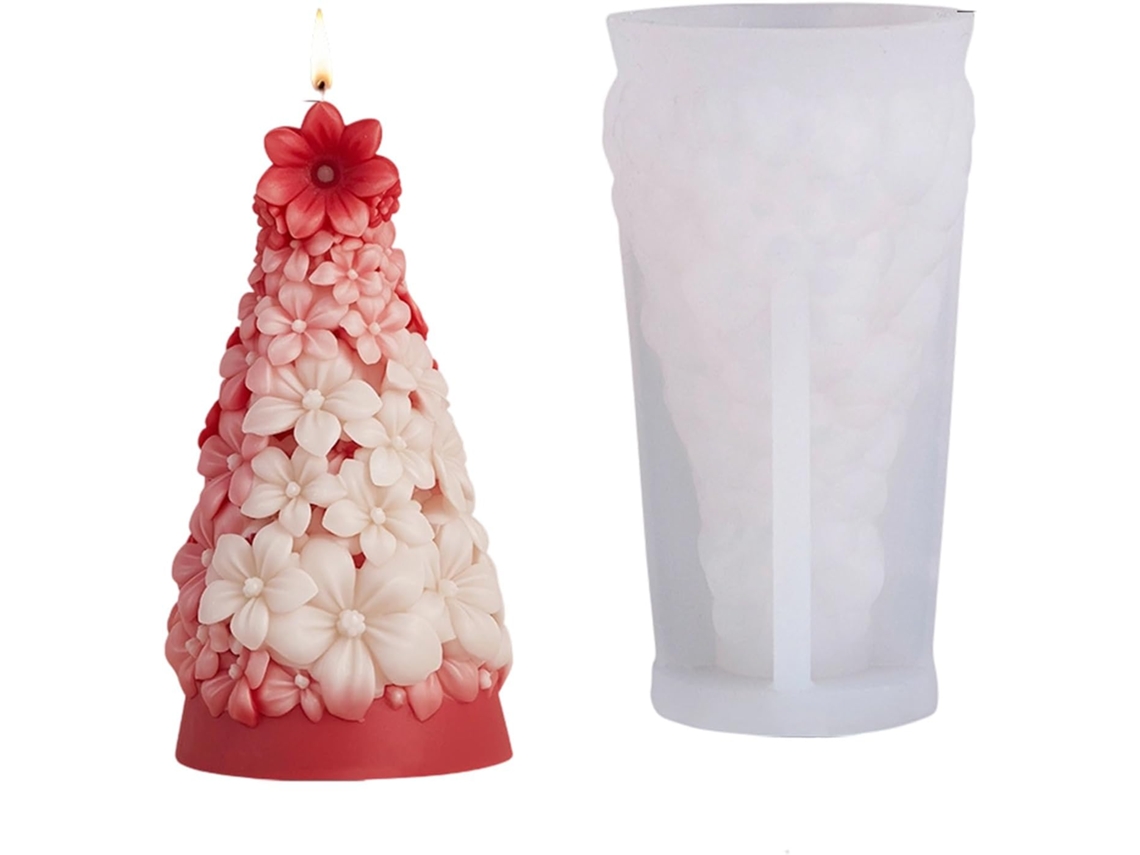 Moldes De Silicone Para Árvores De Natal - Gesso Decorativo Em Resina Epóxi