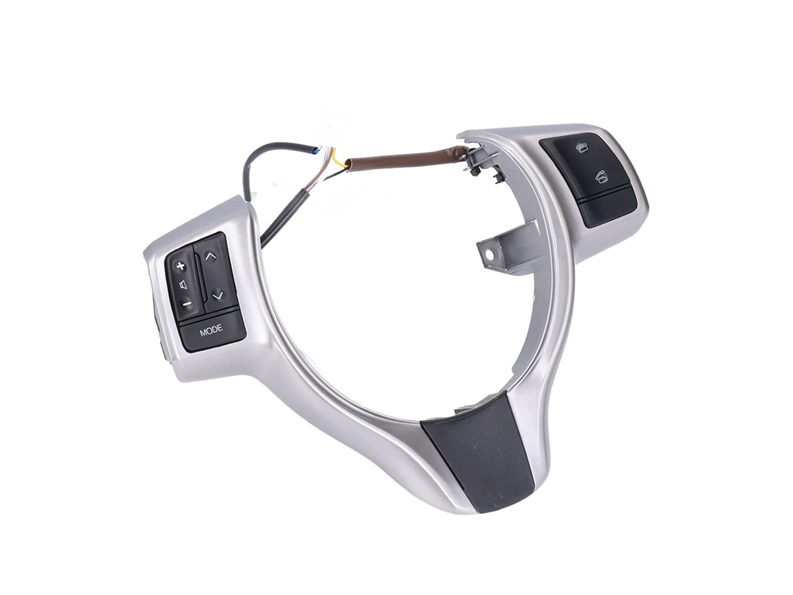 Interruptor Multifuncional Preto e Prata para Volante, Compatível com Modelos 2012 2017, com Botão de Controle de Áudio Durável. SFUSHOS