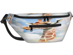 Bolsa MARCA divertida com estampa de girafa 38x25,9x19cm impermeável