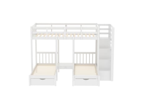 Beliche Escada Raumio Madeira Branco (90x200x163)