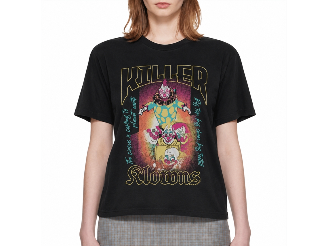 Rockinstone Killer Klowns Black Adult T-shirt Size:xxl