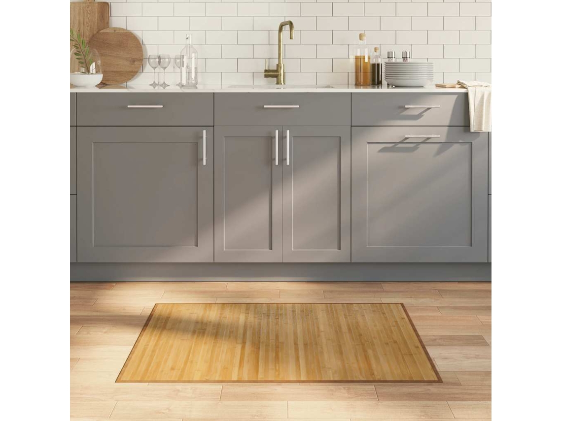 Vidaxl Tapete Retangular 70x100 Cm Bambu Cor Natural