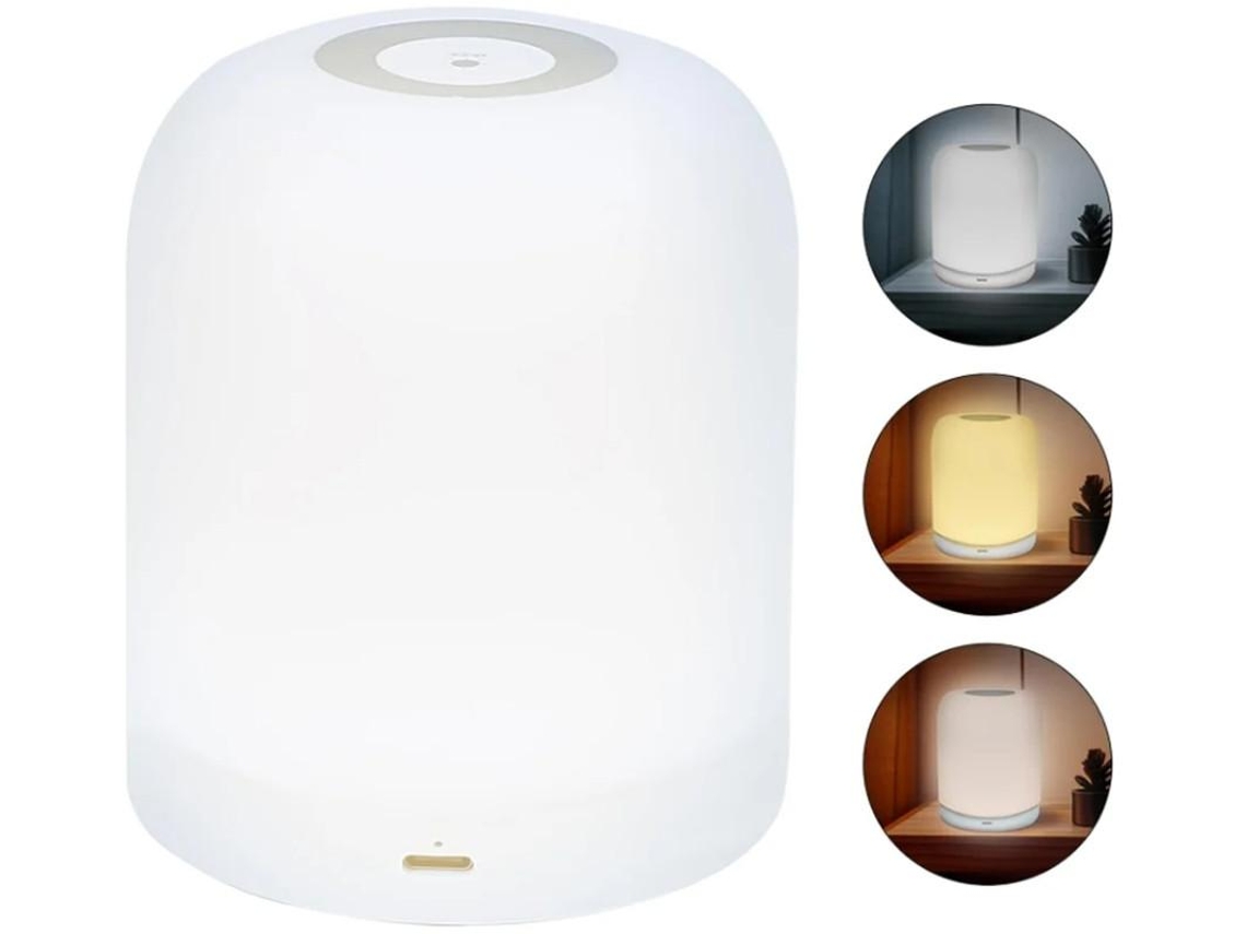 Lâmpada Led Night Light Touch Lâmpada Harmony Glow Warm Light Lâmpada Recarregável Sem Fios Regulável Luz Noturna Para Quarto De Bebé Yizhood
