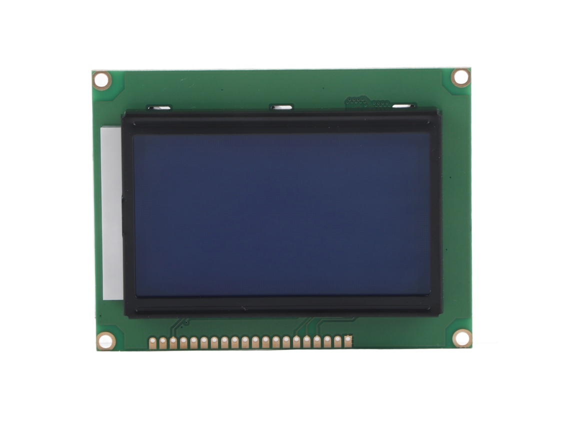 Módulo de Tela LCD 12864 com Luz de Fundo Azul e Porta Paralela