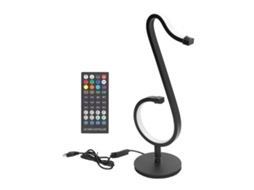 Luz de nota musical rgb com controle app e remoto para decoração de festas mesa parede S/MARCA