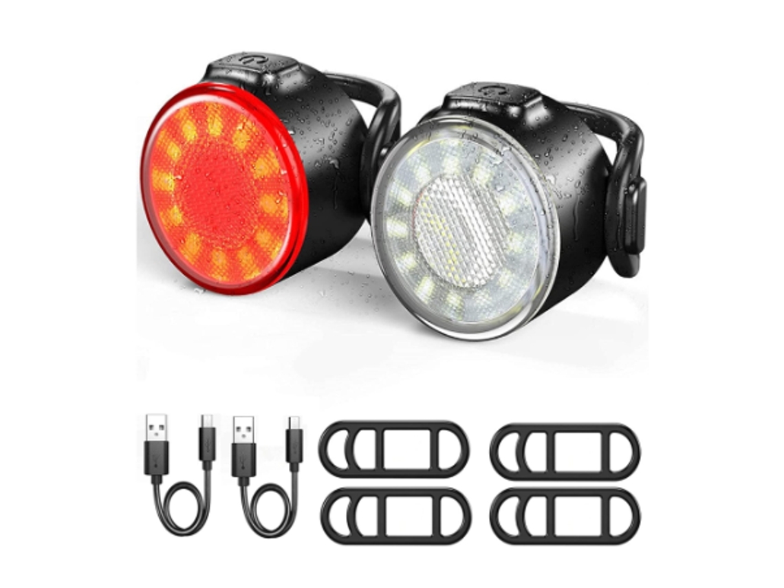 Luzes De Bicicleta Des778 Preta