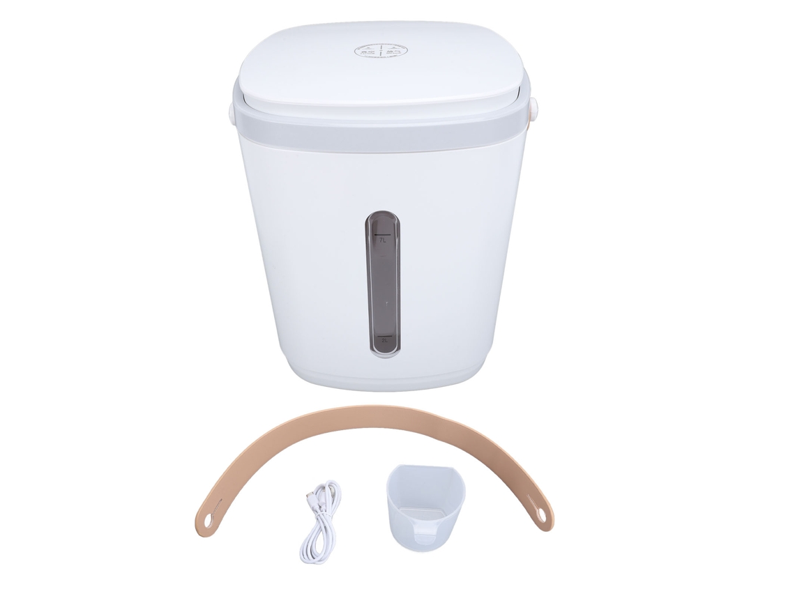 Contentor de Arroz LAXISCREED 8l Usb Selado com Copo Medidor Cinza