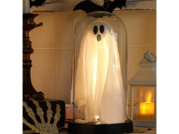Decoração De Halloween, Iluminar Ghost Em Cloche De Vidro, Lights Led Feito À Mão Ghost Night Light Para Festa Temática Assustadora E Exibição De Cas