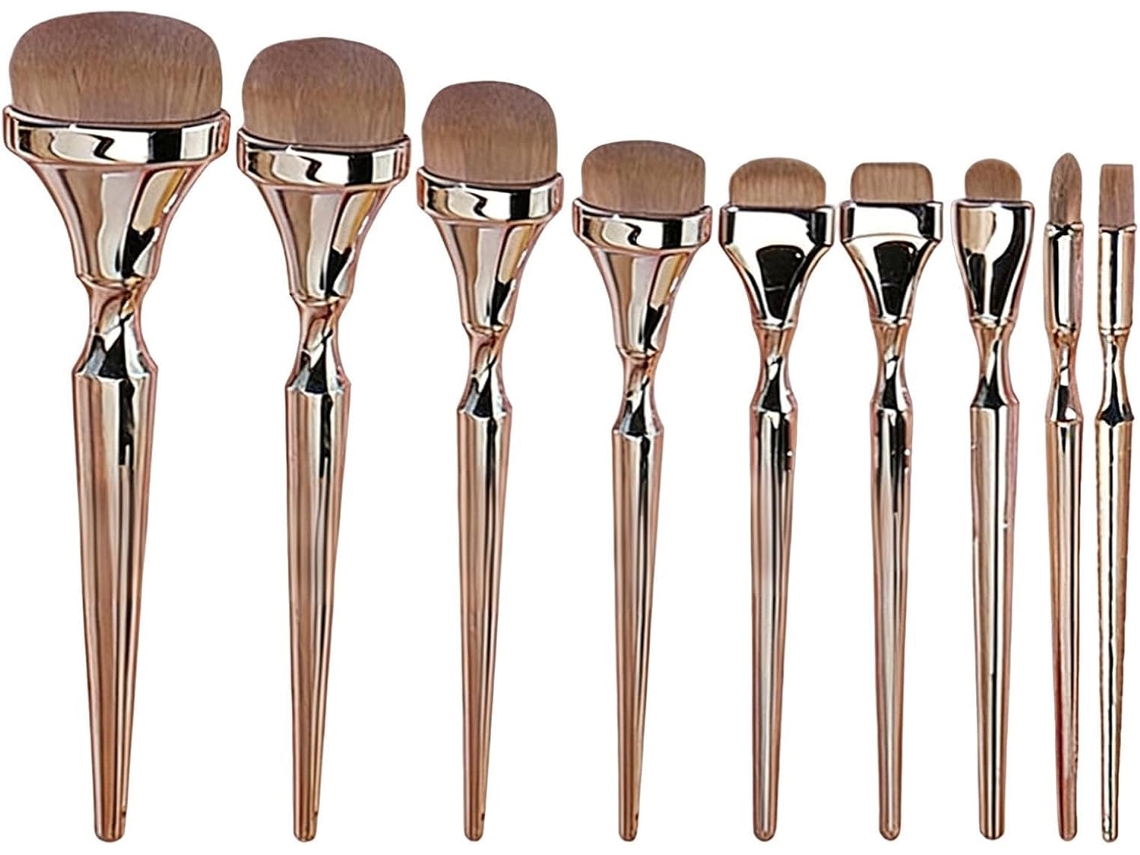 Conjunto De 9 Pincéis De Sombra Macios E Reutilizáveis