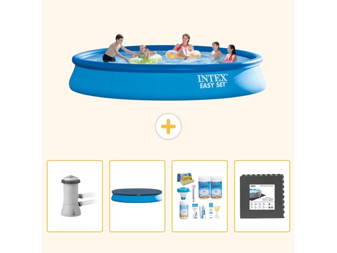 Intex Piscina Easy Set Redonda - 457x84 Cm - 5-peças S238