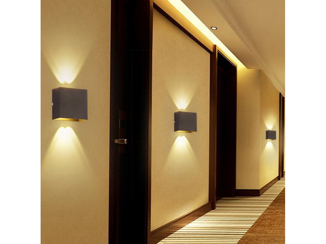 Lâmpada de Parede Led Moderna 6w 6500k Branca Fria Aplique Parede Sala Quarto Corredor S/MARCA