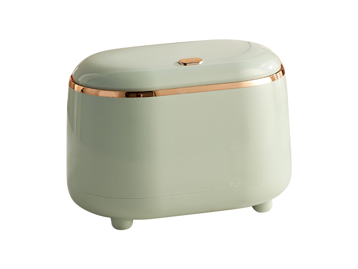 Lixo de Mesa Mini com Tampa Verde Claro S/MARCA