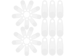 Kit Com 100 Ganchos Deslizantes Silenciosos Para Trilho De Cortina, Sem Necessidade De Furar Kit Com 100 Ganchos Deslizantes Silencioso