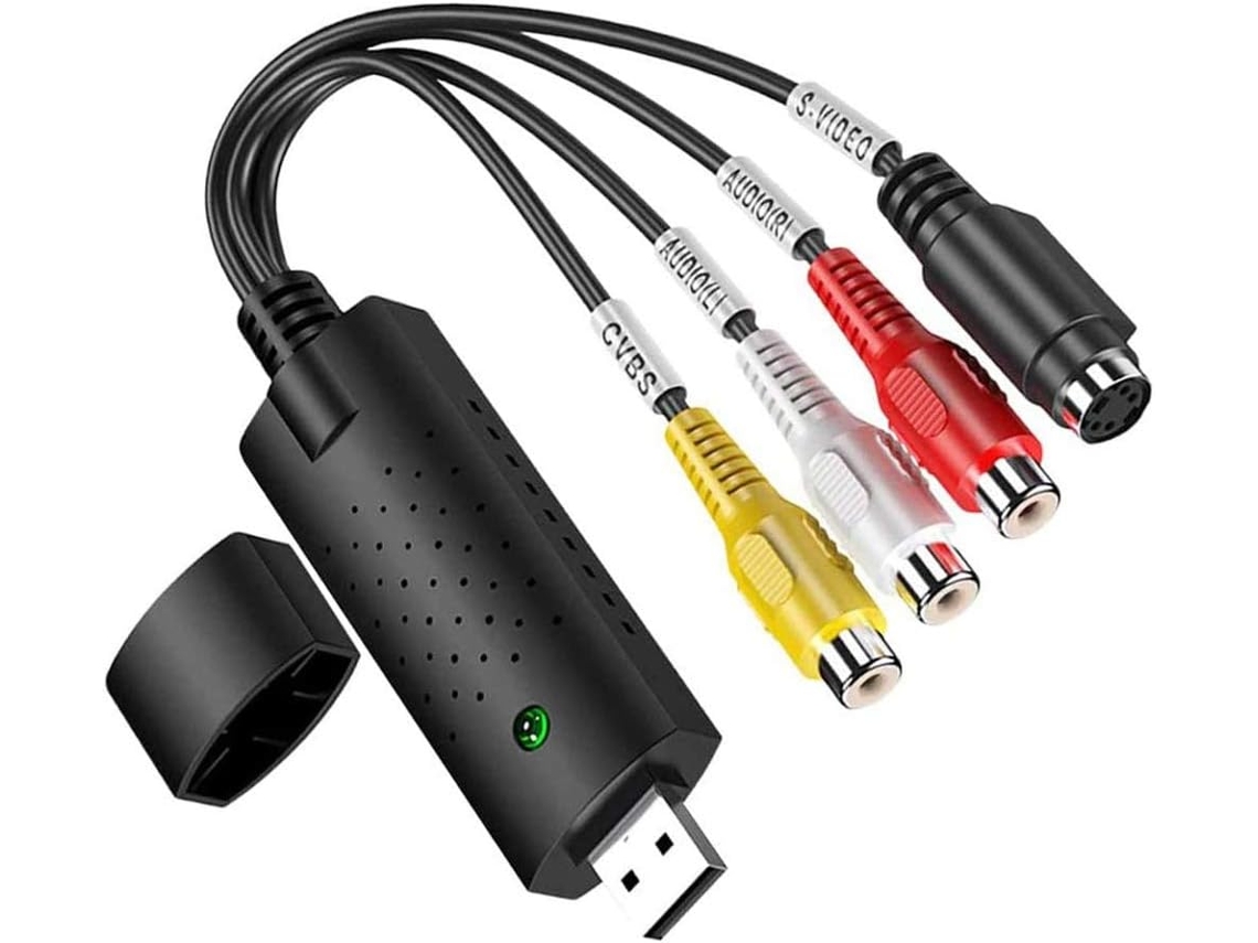 Adaptador Conversor De Dvd Para Windows 10, Placa De Captura Vídeo E Áudio, Dispositivo De Gravação, Compatível Com Windows 10, 8, 7, Xp, Vista