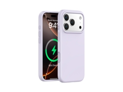 (roxo, Iphone 17) Capa Magnética Para Iphone, Em Silicone Líquido De Cor Sólida, Proteção Em Peça Única.