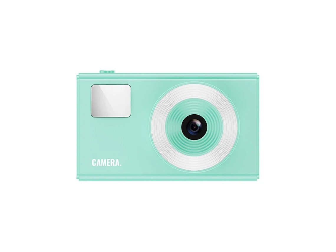 Câmera digital retrô Yizhood 1080P CCD vintage para adolescentes, cartão SD de 32 GB, zoom de 16x, verde