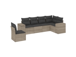 Garden Sofa Set, Garden Sofa Sets Vidaxl Cinzeto Rattan / Vime (n/a)