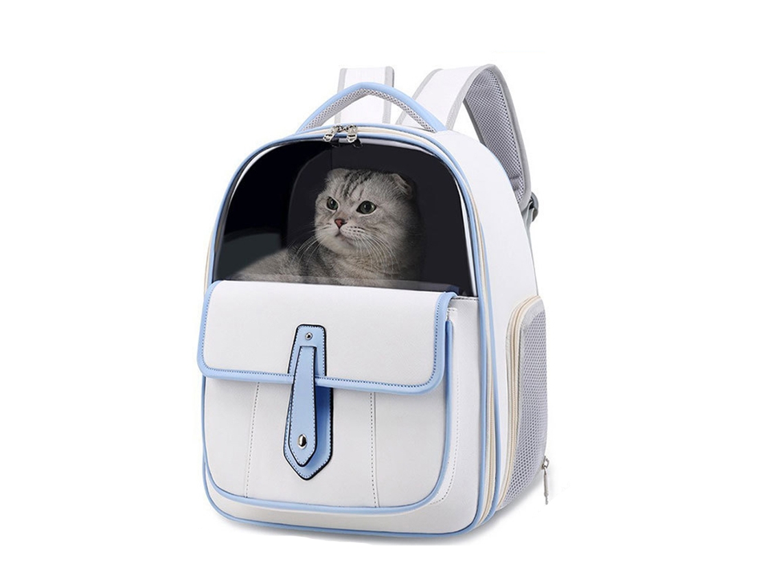 Mochila de Transporte para Animais de Estimação, Branca AQUAFORGE