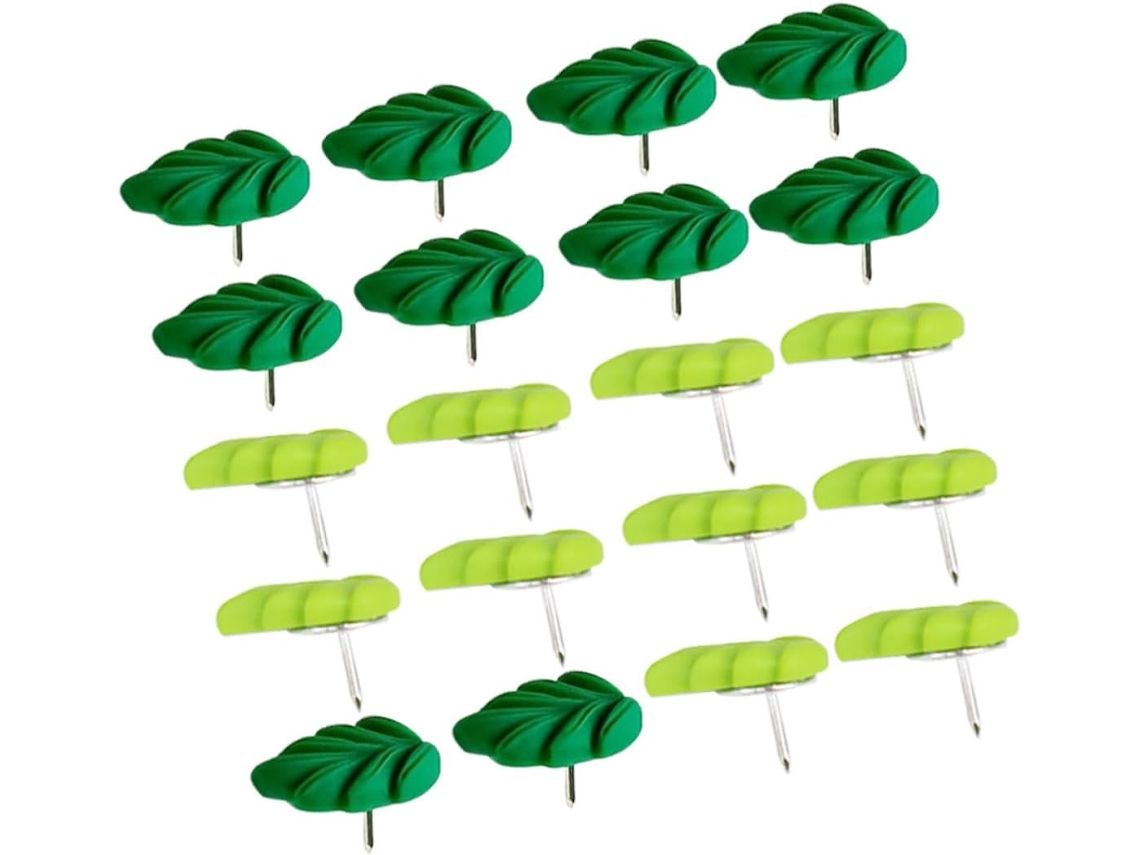 Clispeed 20 Tachinhas Decorativas em Resina e Metal com Formato Folha