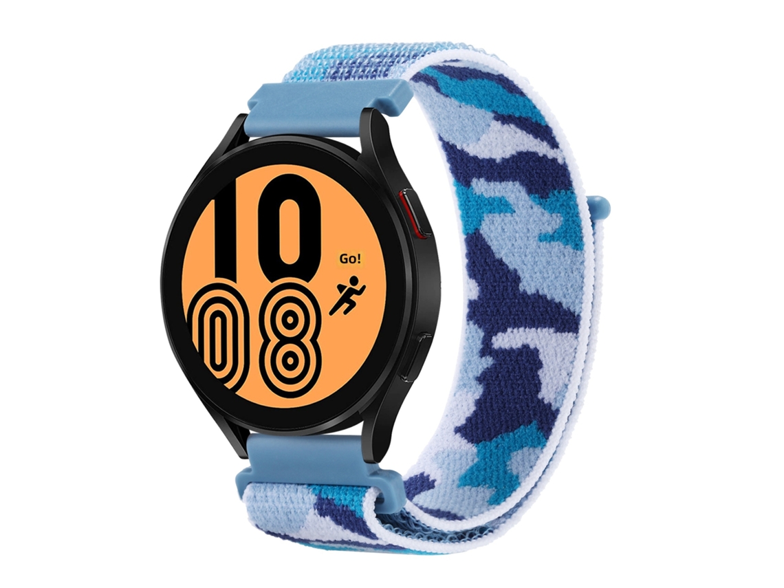Pulseira de Nylon Camuflado para Samsung Watch 4/5/6/7, Redmi Watch 5, Huawei Gt5 CHABERLU