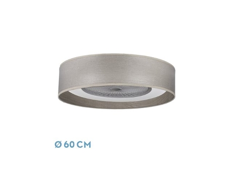 Ventilador Tania 72W Cinza Madeira 8000Lm FABRILAMP FABRILAMP