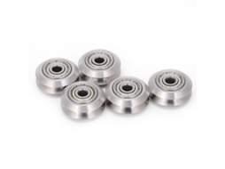 5 Peças Roda Em Aço Inoxidável Tipo V Para Impressora 3d Openbuilds Buraco Interno 5mm