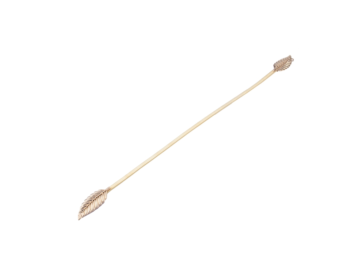 Cinto de Metal Folhas Elástico para Mulher com Fivela Dourado Prata Cummerbund