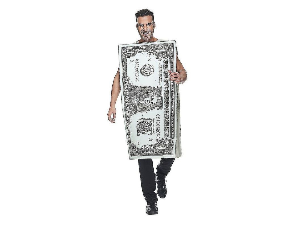 2026 fantasia de Dólar para Adultos Macaco de Bilhete Halloween Carnaval Festa Cosplay Unissex Tamanho Único Poliéster